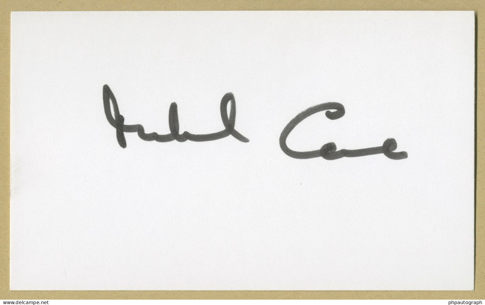 Michael Caine - Acteur Britannique - Carte Signée + Photo - 90s - Acteurs & Comédiens