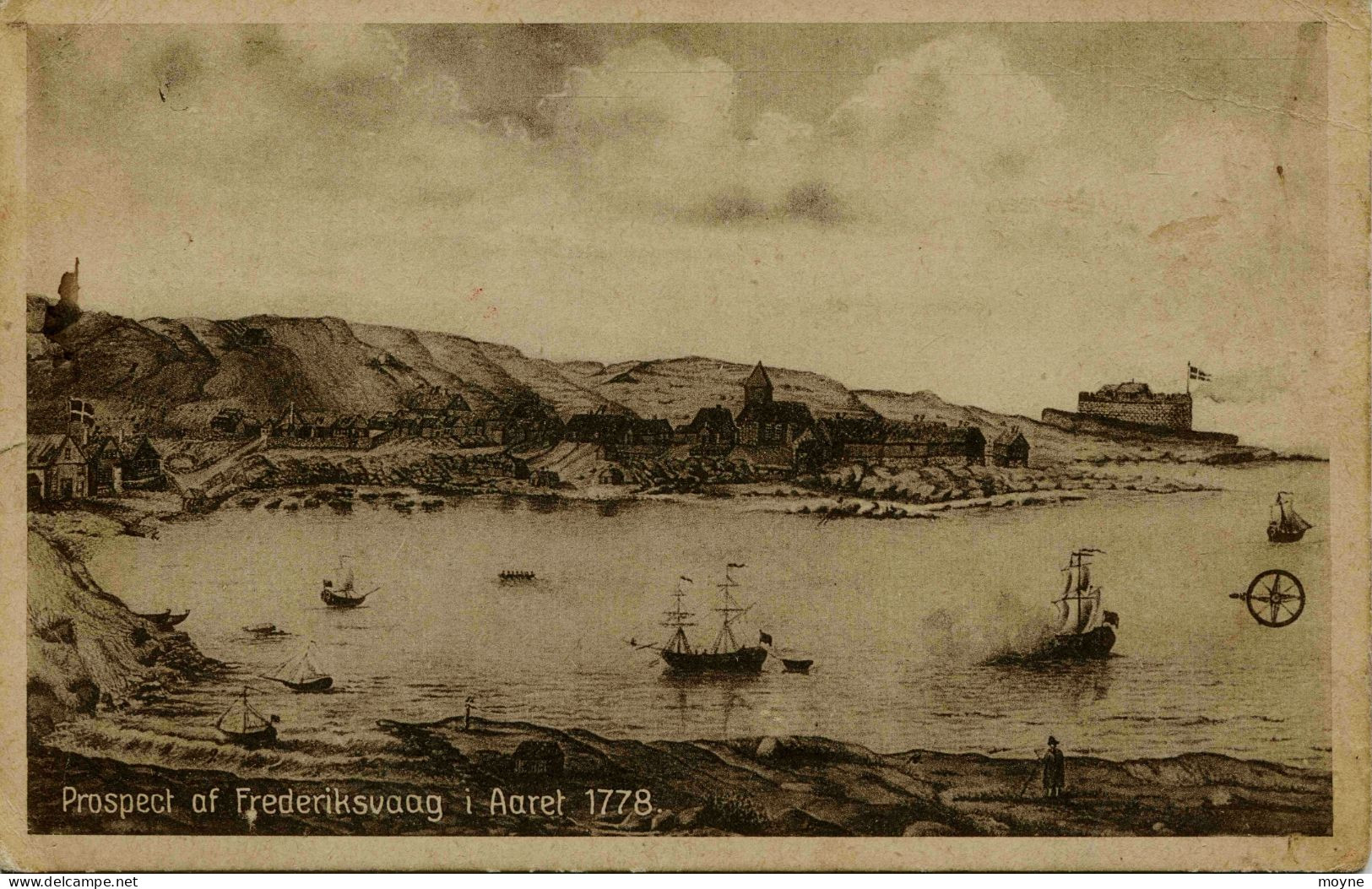 8262  -  Iles FEROE  :  PROSPECT Af   FREDERIKSVAAG   I  Aaret 1778 - édit :J. Lützen, Thorshaun - Eneret 26510 - Féroé (Iles)