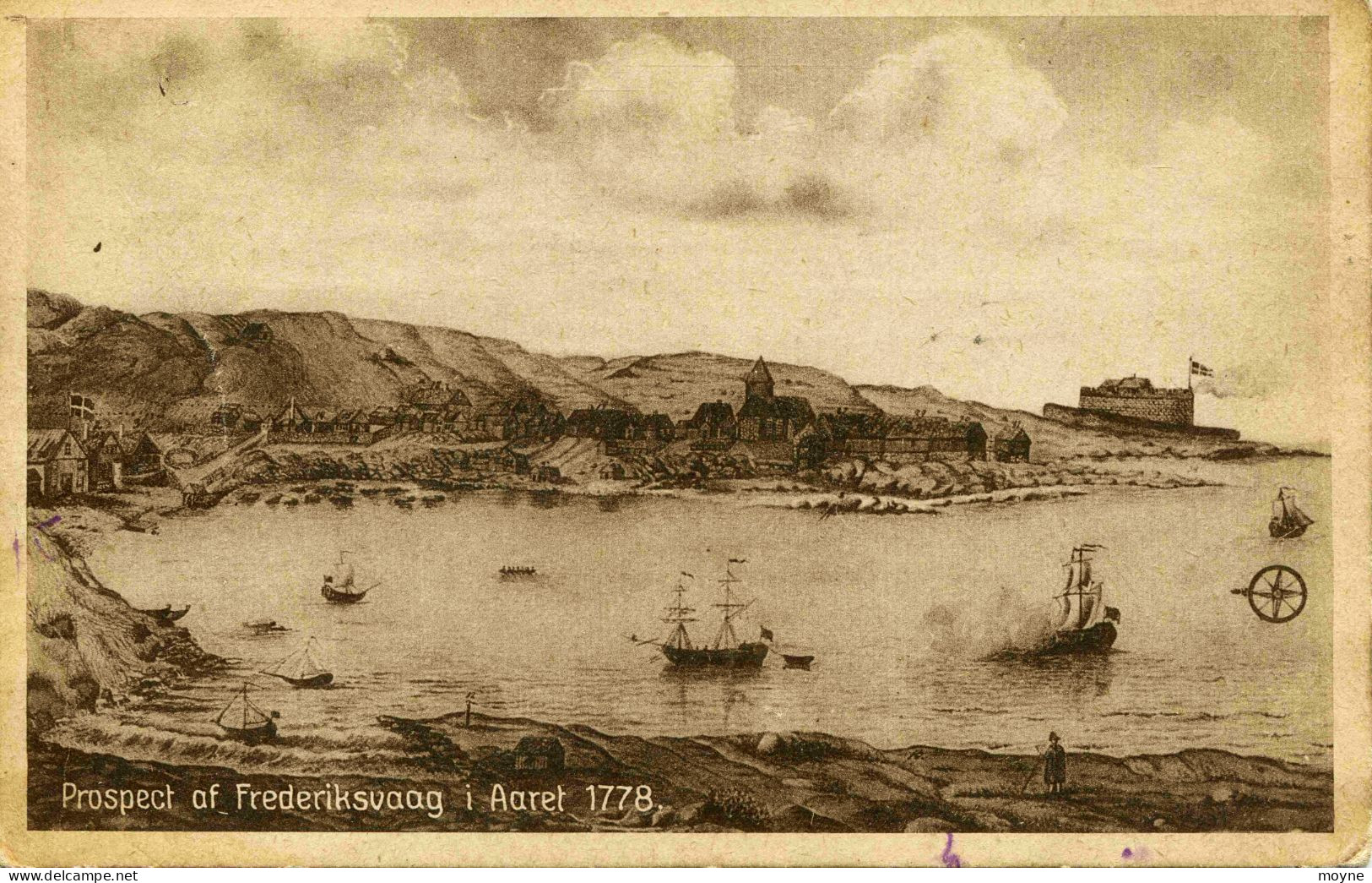 8263  -  Iles FEROE  :  PROSPECT Af   FREDERIKSVAAG   I  Aaret 1778 - édit :J. Lützen, Thorshaun - Eneret 26510 - Féroé (Iles)