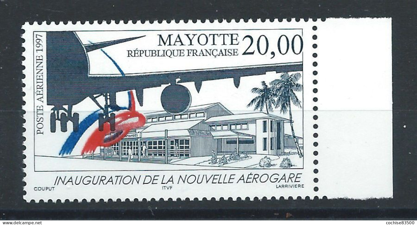 Mayotte PA N°1** (MNH) 19997 - Nouvelle Aérogare - Luftpost