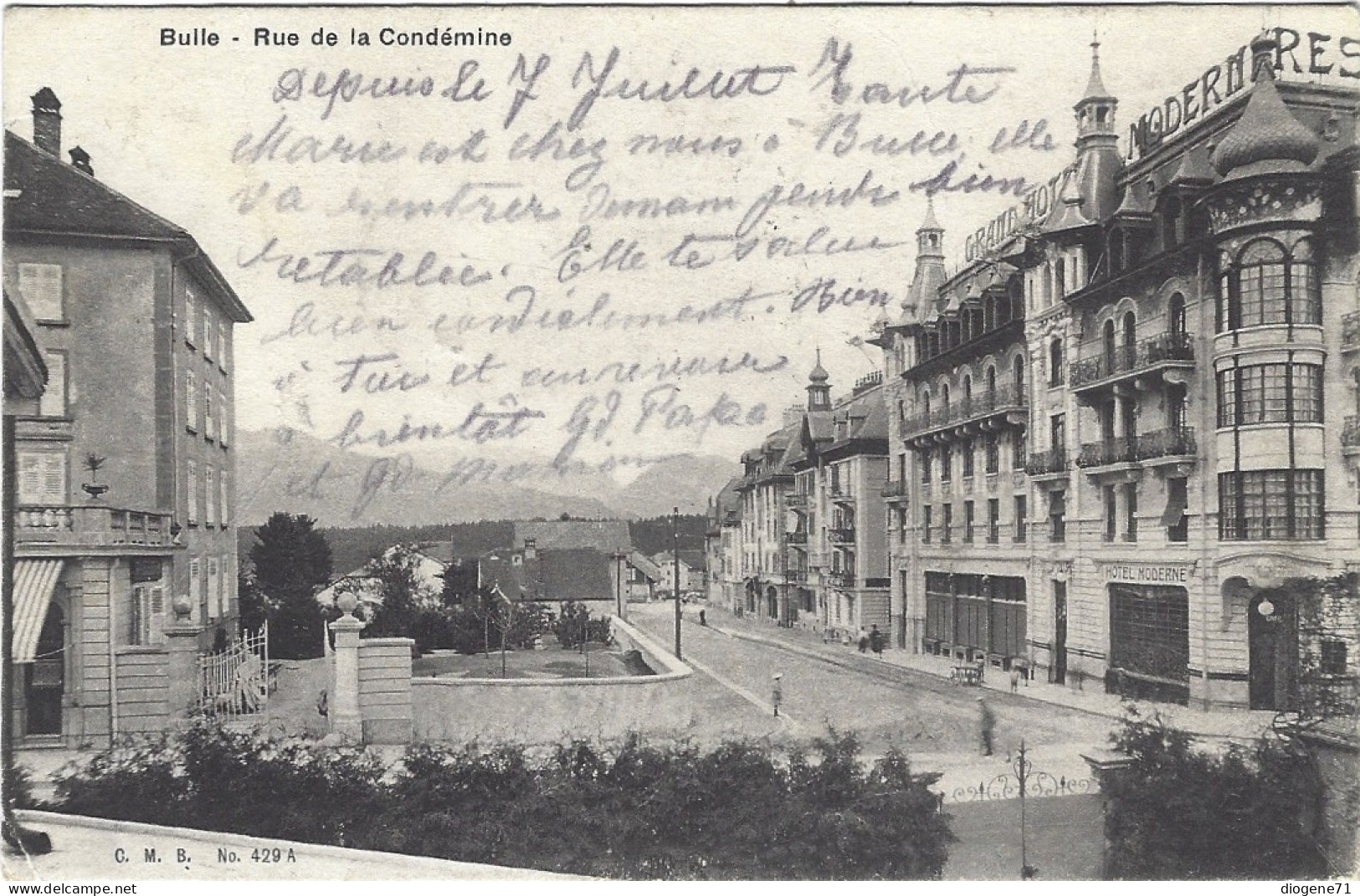 Bulle Rue De La Condémine 1908 Animée - Bulle