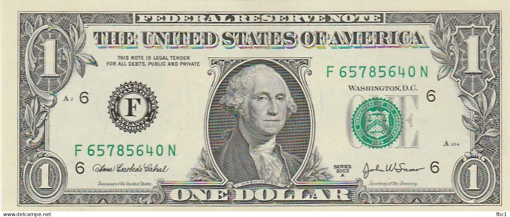 USA - Etats Unis - Billet 1 Dollar  - 2003 - Billetes De La Reserva Federal (1928-...)