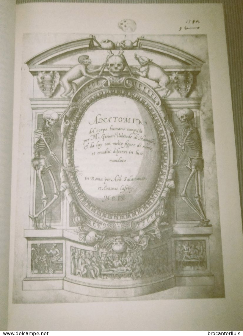 ANATOMIA DEL CUERPO HUMANO De JUAN VALVERDE 1560 FACSIMIL (NUEVO) - Old Books