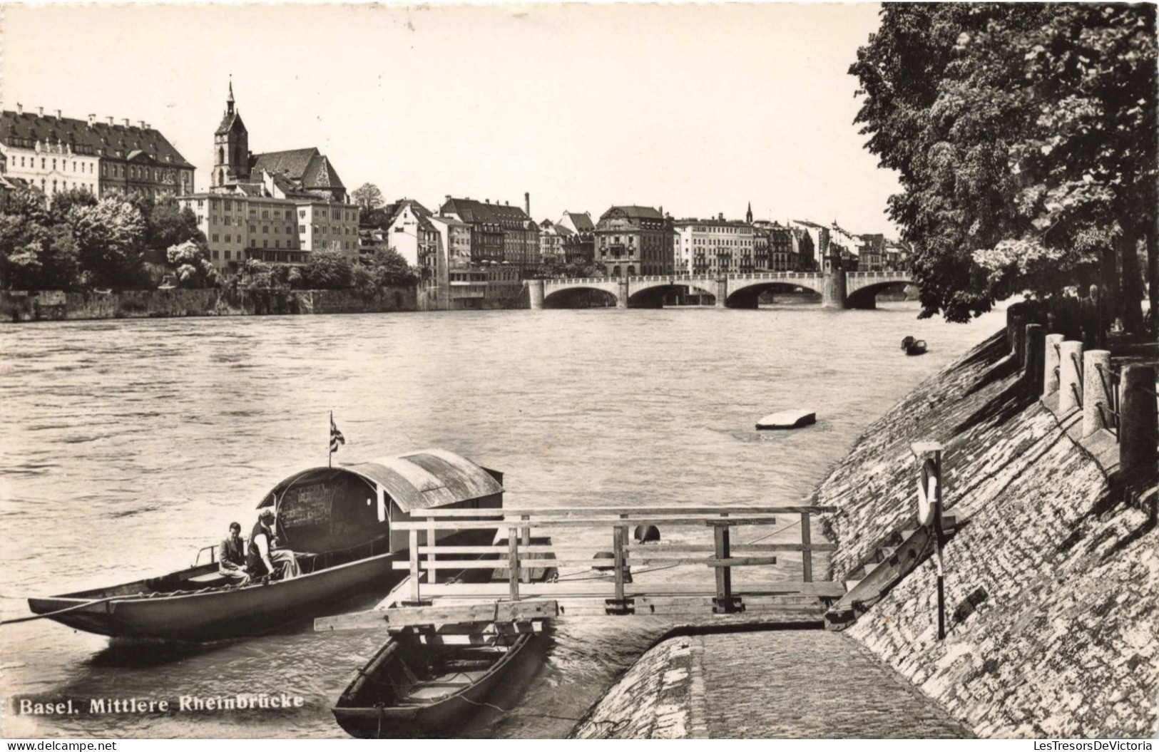 SUISSE - Bâle - Pont Du Milieu - Carte Postale Ancienne - Autres & Non Classés