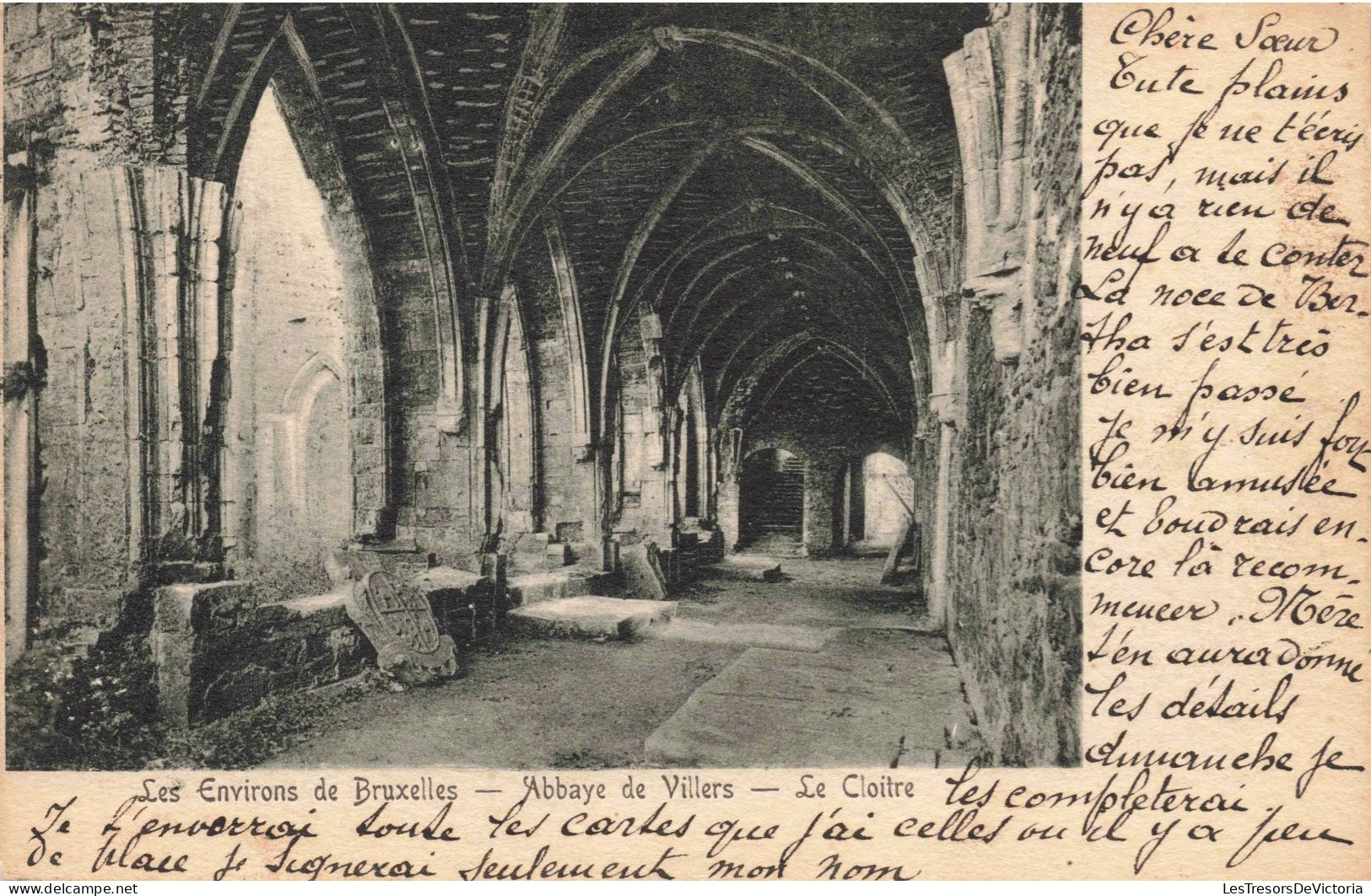BELGIQUE - Abbaye De Villers - Le Cloître - Carte Postale Ancienne - Villers-la-Ville
