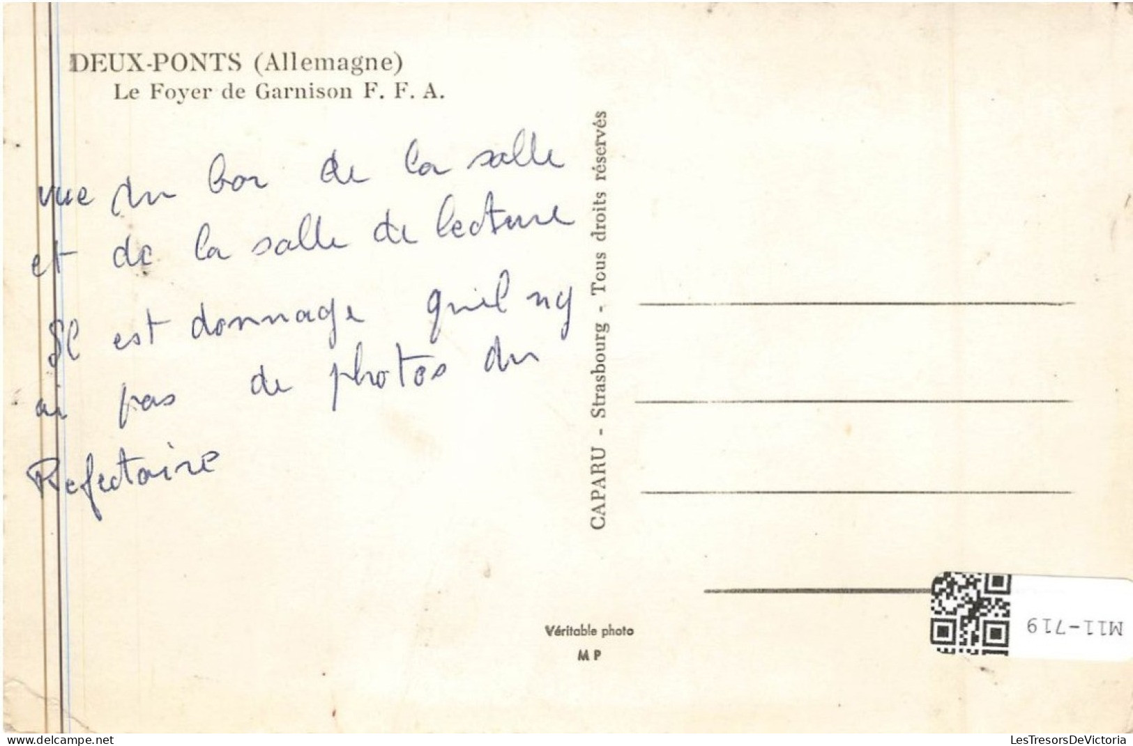 ALLEMAGNE - Zweibrueken - Le Foyer De Garnison - Carte Postale Ancienne - Zweibruecken