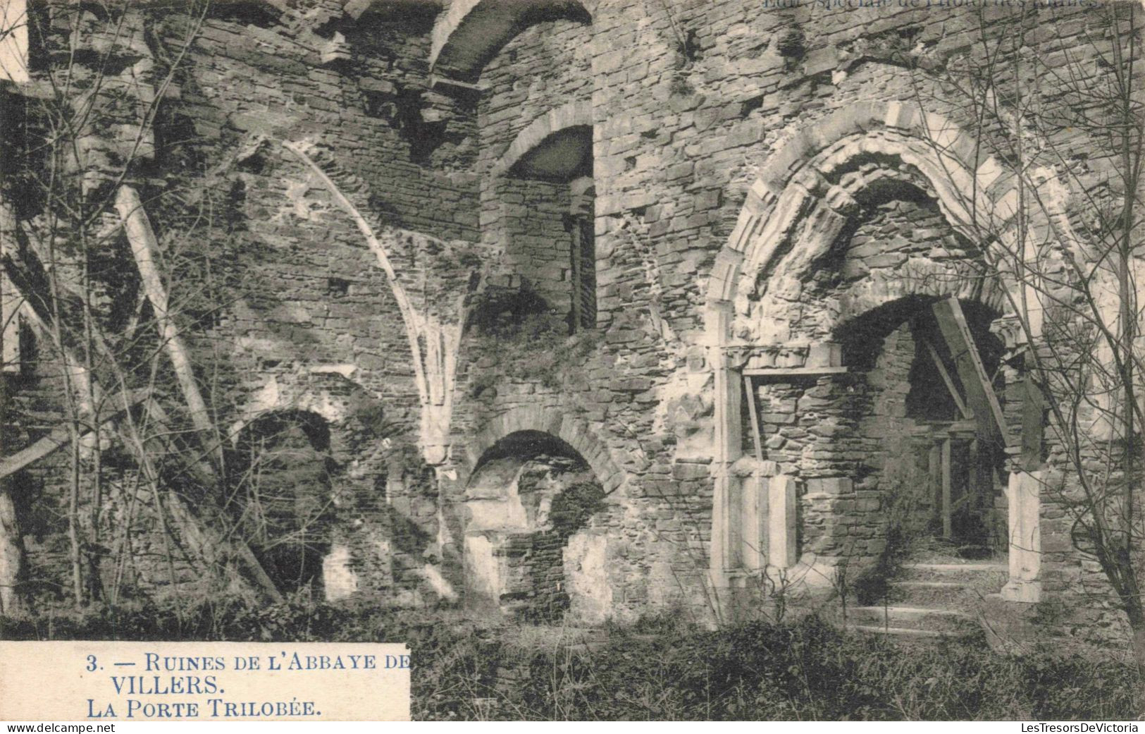 BELGIQUE - Villers-la-ville - Ruines De L'Abbaye De Villers - La Porte Trilobée - Carte Postale Ancienne - Villers-la-Ville