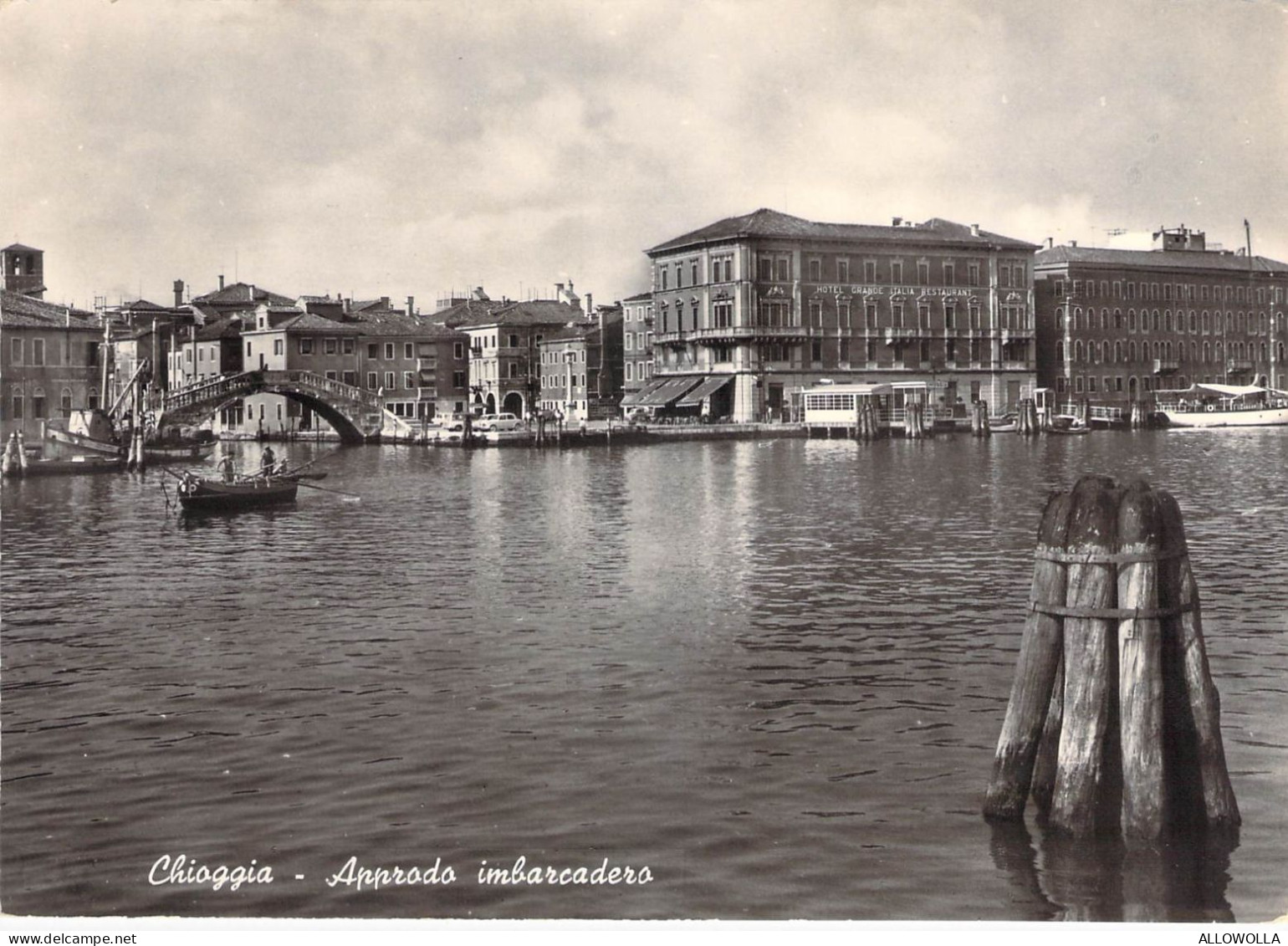 22831 " CHIOGGIA-APPRODO IMBARCADERO "ANIMATA -VERA FOTO-CART. POST. NON SPED. - Chioggia