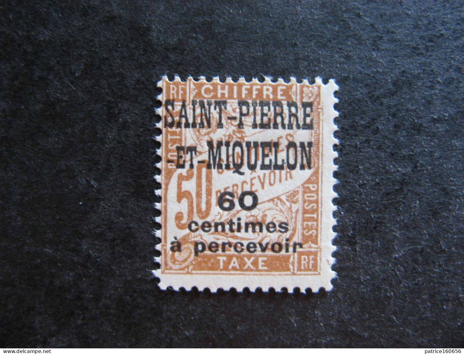 Saint Pierre Et Miquelon: TB Taxe  N°17, Neuf X. - Portomarken