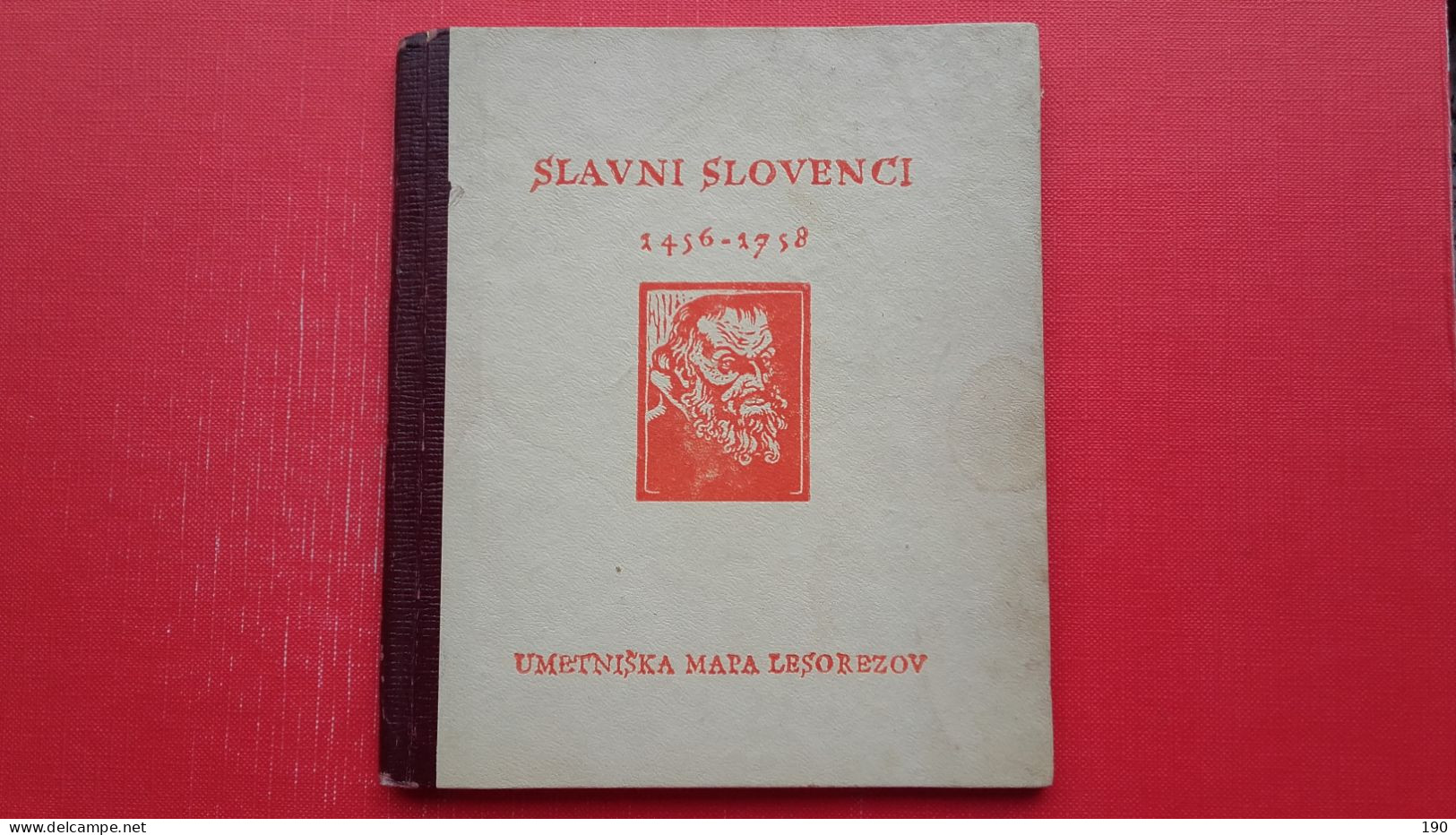 Book And Woodcut With Original Signature Of The Author.Miha Males:Slavni Slovenci.Umetniska Mapa Lesorezov(15x) - Slawische Sprachen