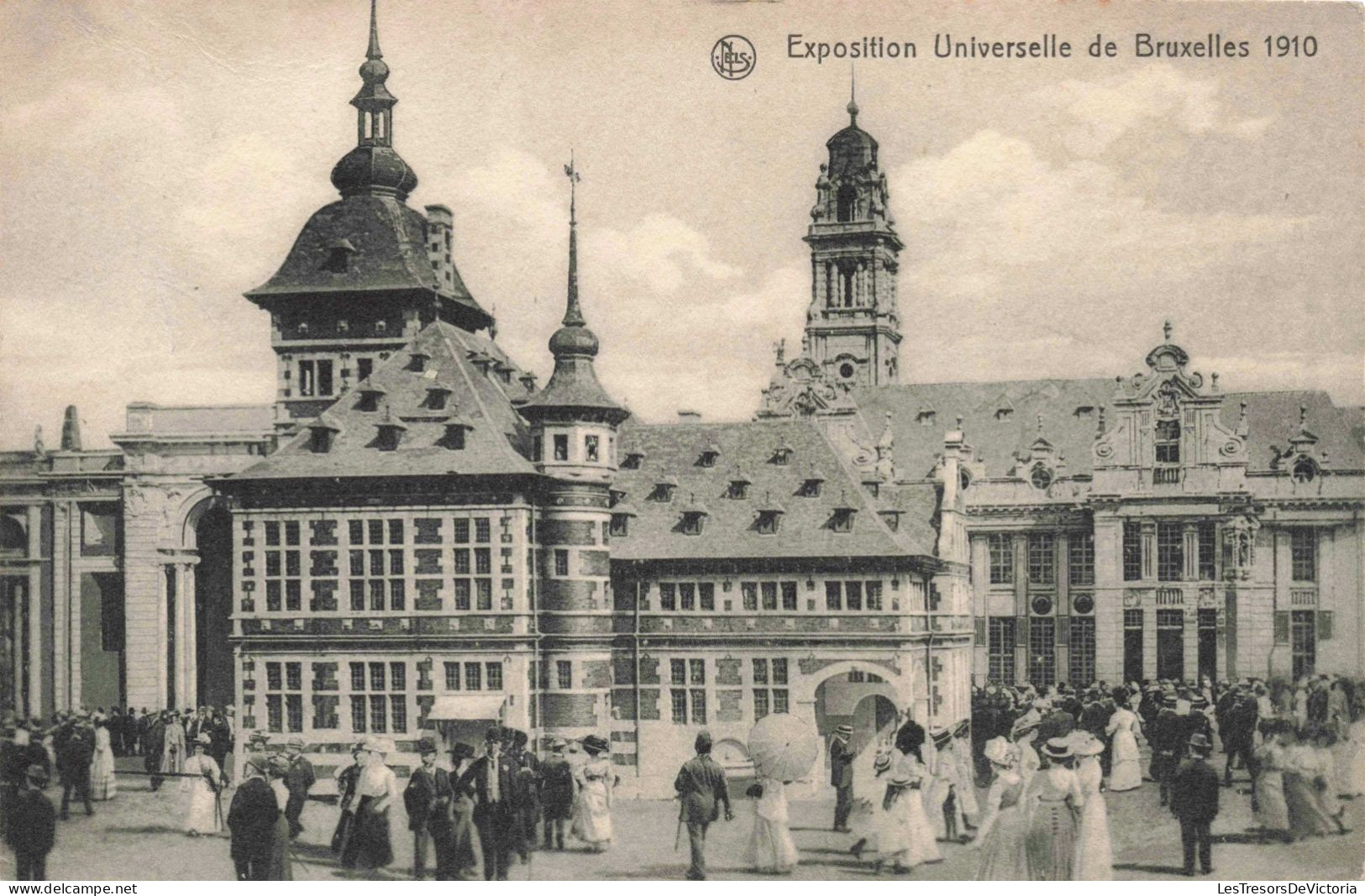 BELGIQUE - Exposition Universelle De Bruxelles 1910 - Animé -  Carte Postale Ancienne - Universal Exhibitions