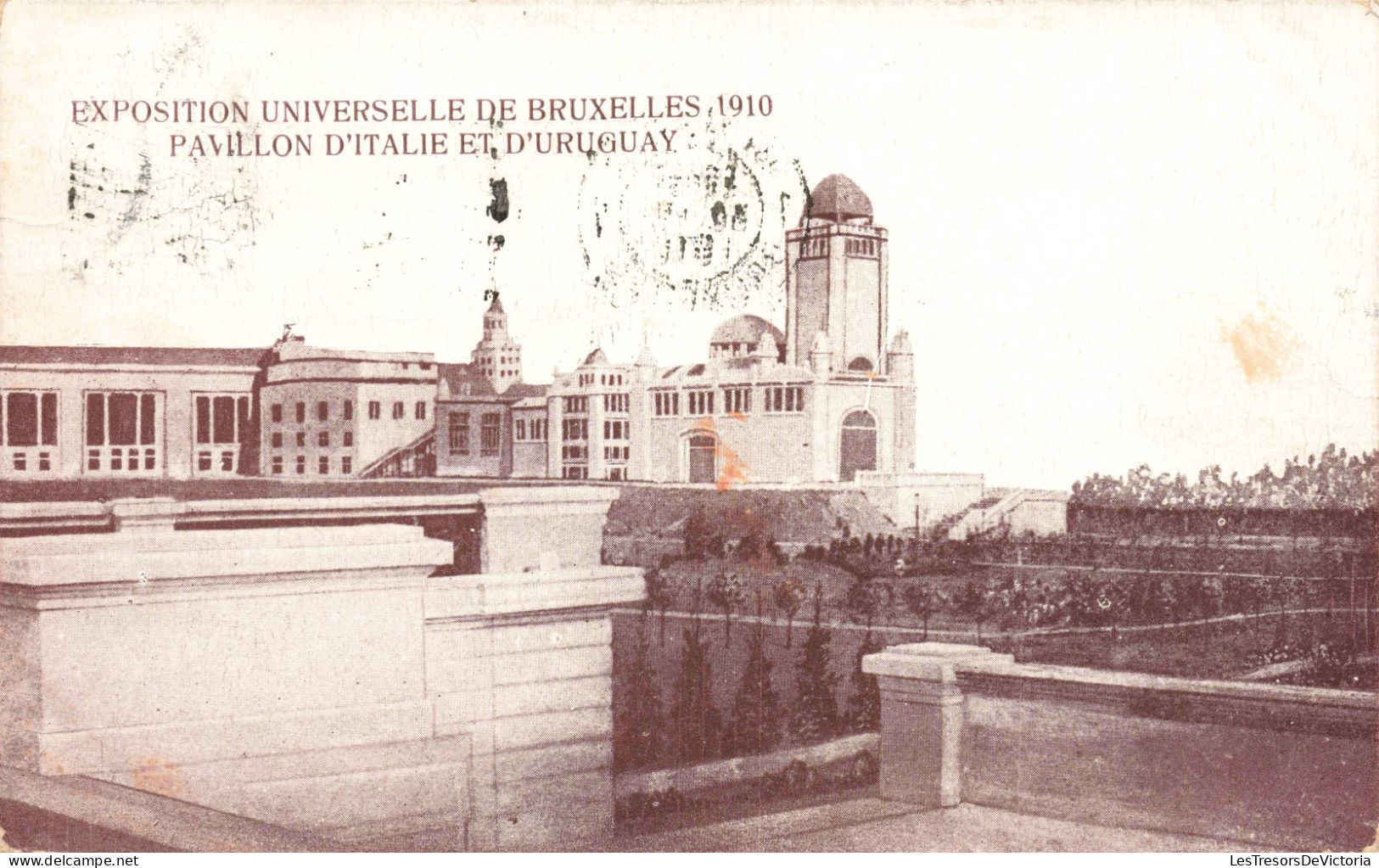 BELGIQUE - Exposition Universelle De Bruxelles 1910 - Pavillon D'Italie Et D'Uruguay - Carte Postale Ancienne - Universal Exhibitions