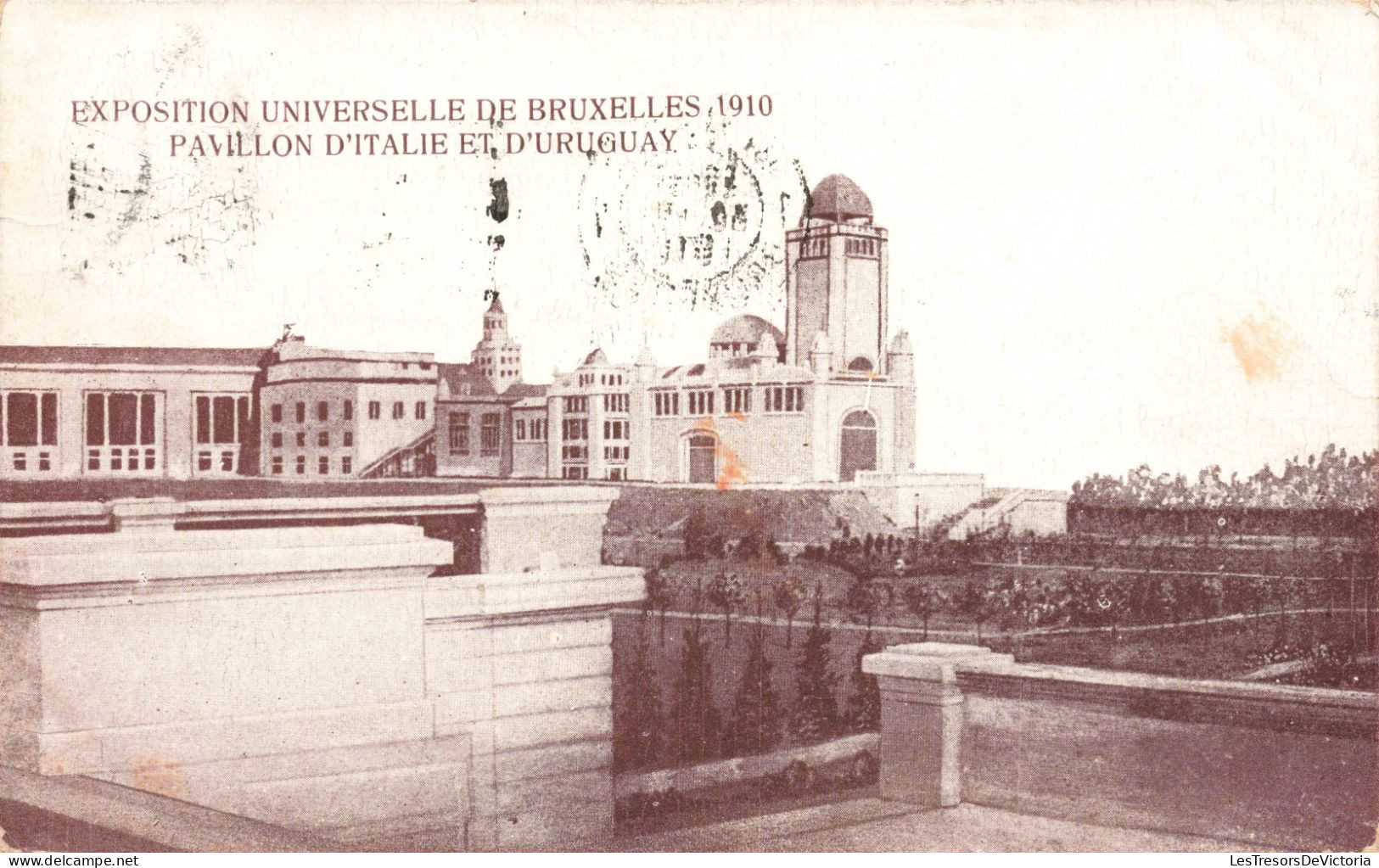 BELGIQUE - Exposition Universelle De Bruxelles 1910 - Pavillon D'Italie Et D'Uruguay - Carte Postale Ancienne - Exposiciones Universales