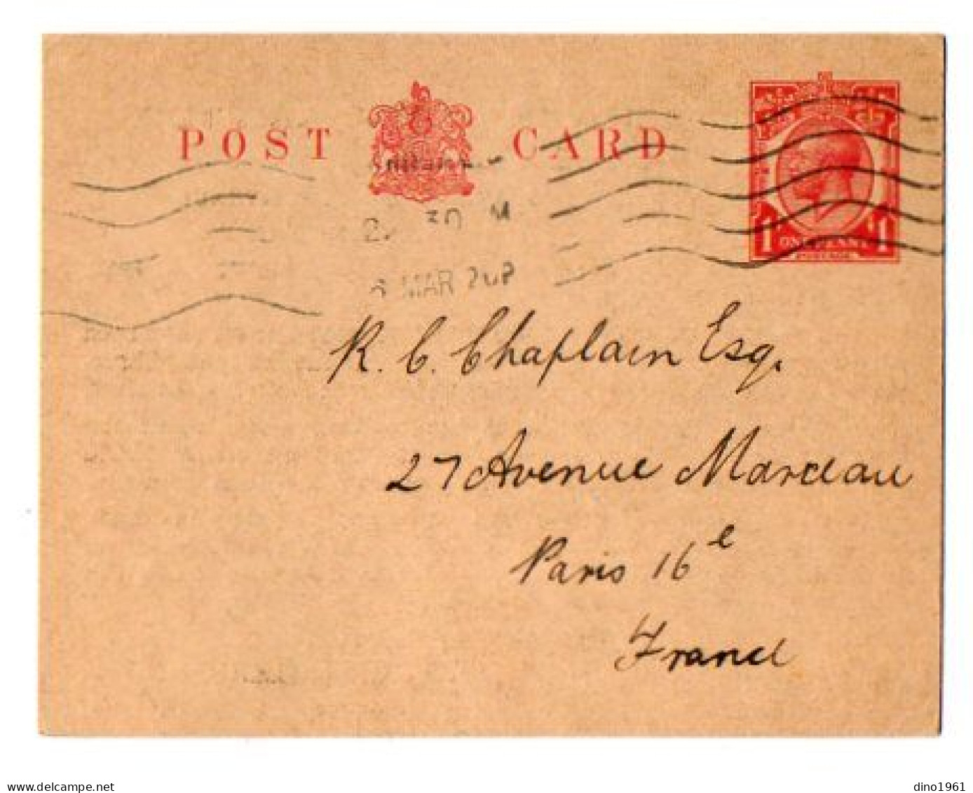 TB 4392 - 1920 - Entier Postal - Commercial Card - KEELEY Silver Mines Limited LONDON - Thomas MALLINSON Secretary - Luftpost & Aerogramme