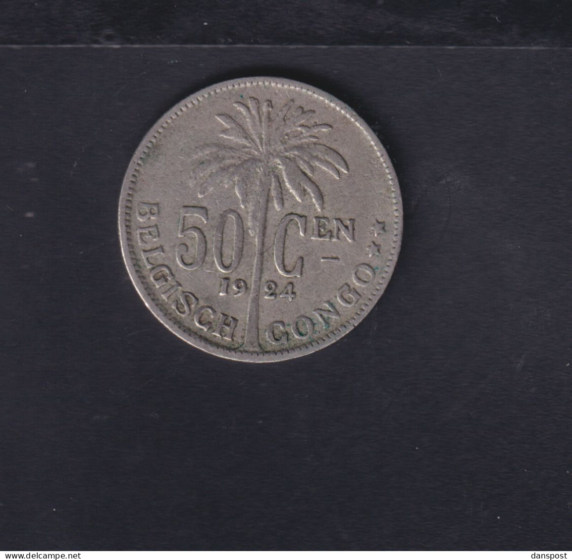 Belgisch-Congo 50 Cent 1924 - 1910-1934: Albert I