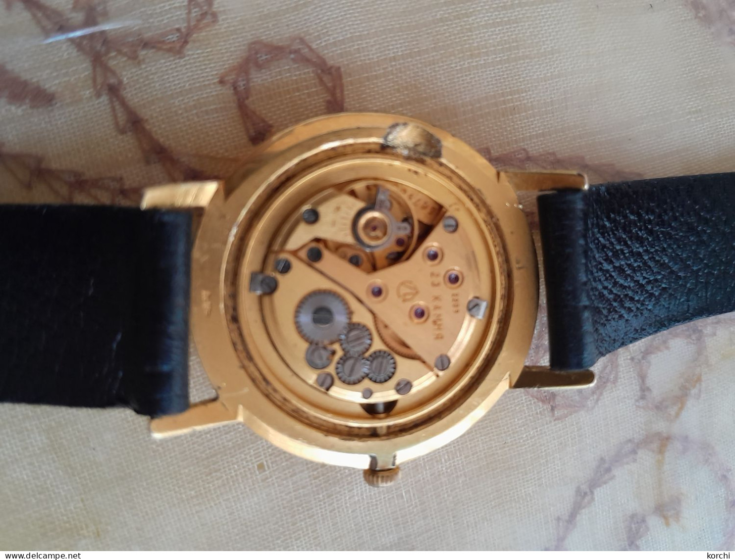 Montre Mécanique Très Rare URSS, 23 Rubis Plaqué Or Au10, Marque Osxar - Watches: Old