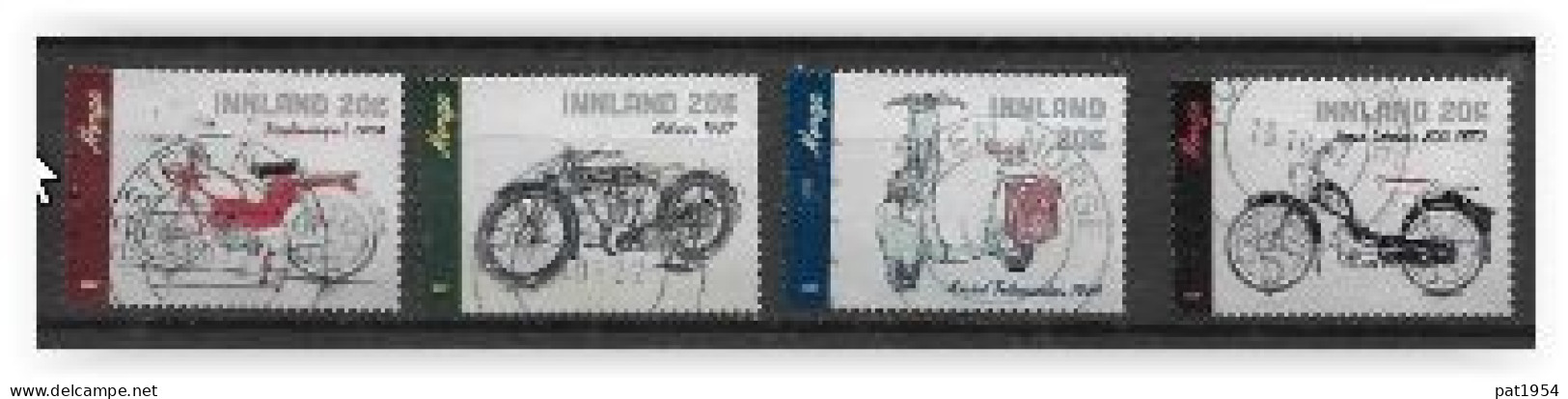 Norvège 2021 N° 1997/2000 Oblitérés Motos - Used Stamps