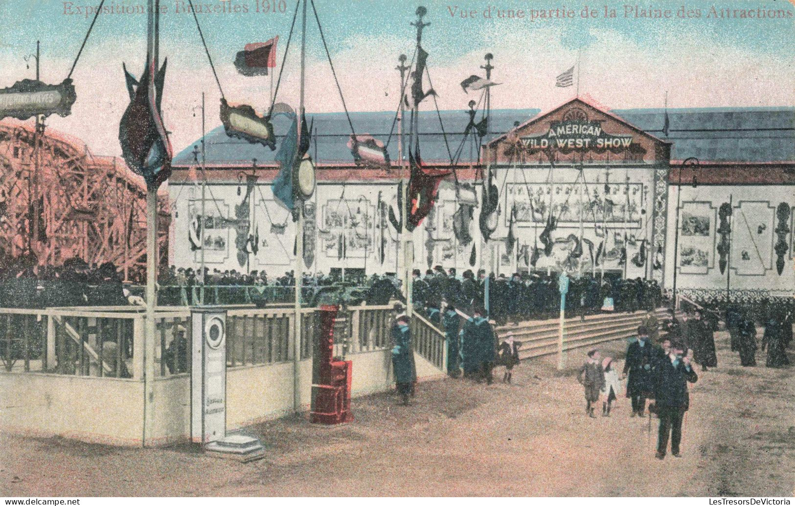 BELGIQUE - Exposition De Bruxelles 1910 -  Vue D'une Partie De La Plaine Des Attractions - Carte Postale Ancienne - Exposiciones Universales