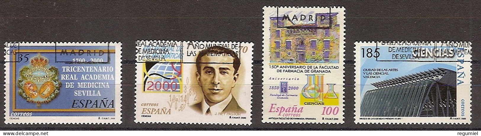 España U 3708/3711 (o) Ciencias. 2000 - Used Stamps