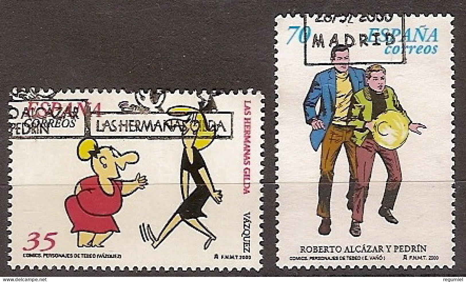 España U 3712/3713 (o) Comics. 2000 - Used Stamps