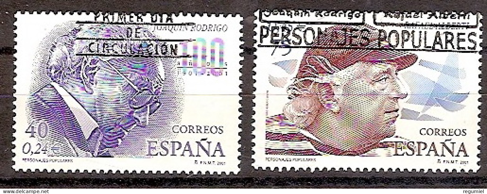 España U 3783/3784 (o) Personajes. 2000 - Usati
