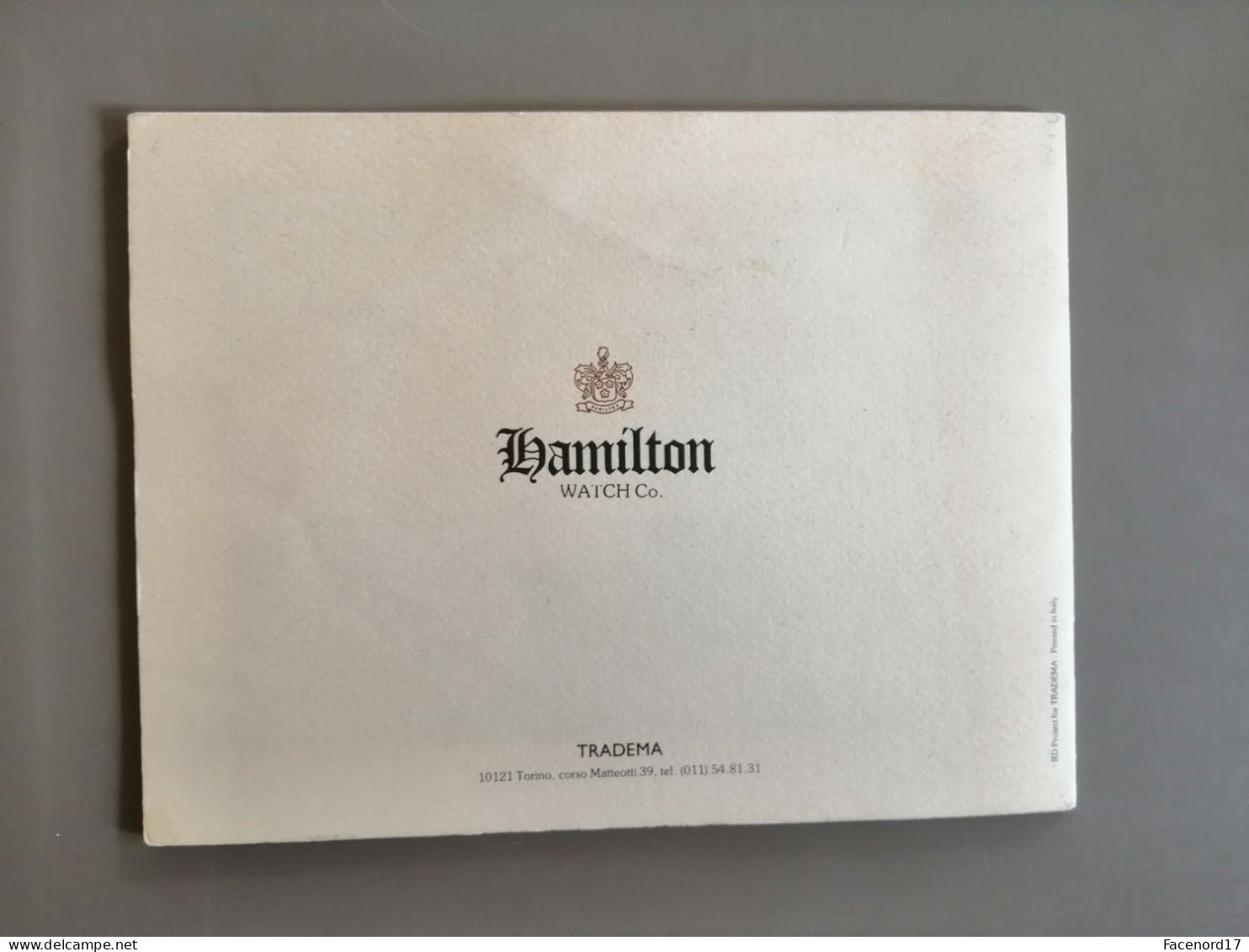 Catalogue Montres Hamilton  Watch Co Lancaster, Pennsyvania Usa - Other & Unclassified
