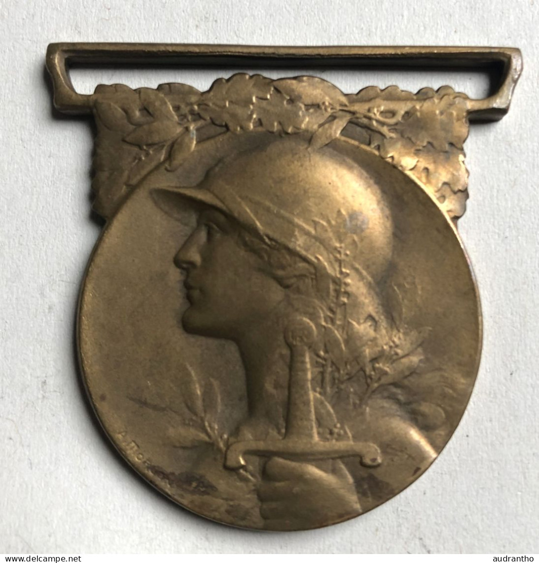 Médaille Guerre 14-18 - République Française - Grande Guerre 1914-1918 Signée A. MORLON - 1914-18