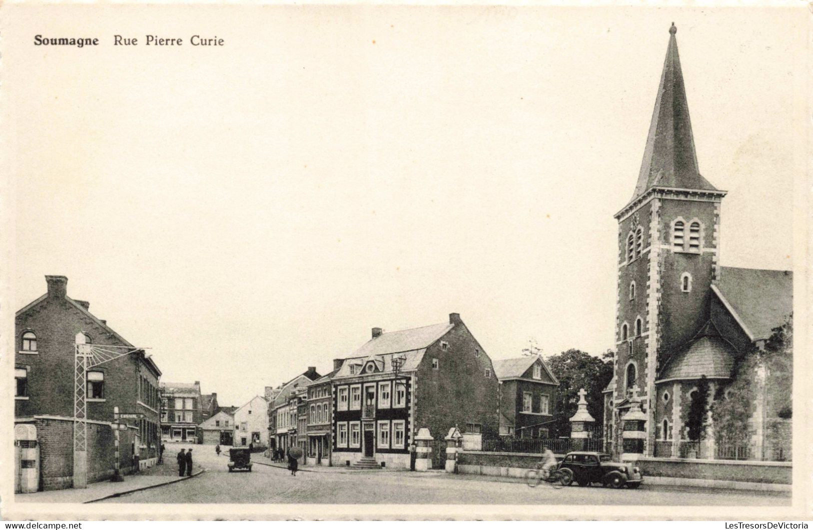 BELGIQUE - Soumagne - Rue Pierre Curie - Carte Postale Ancienne - Soumagne