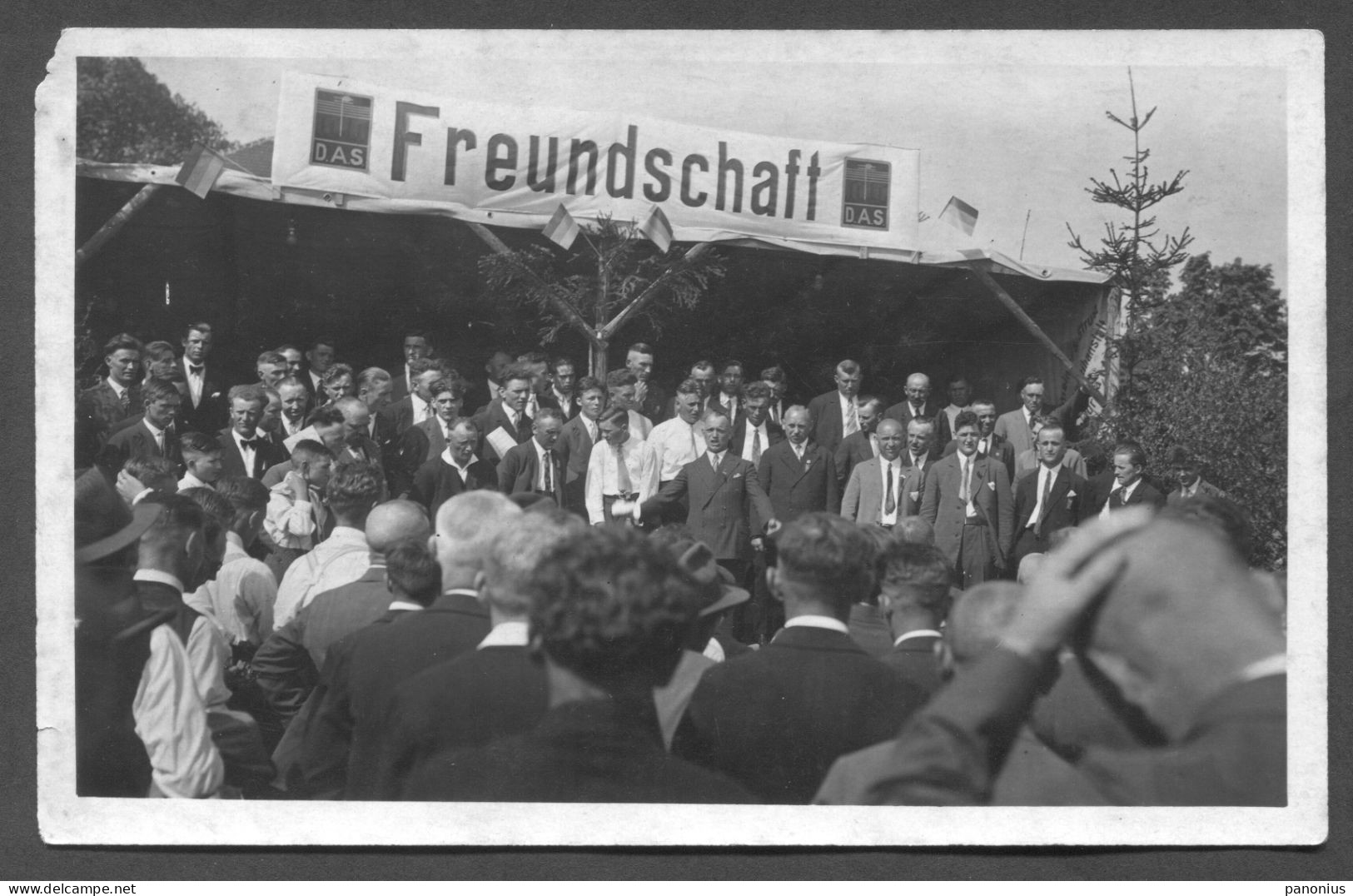 BEBRA Germany - D.A.S. Freundschaft, Deutscher Arbeiter Sangerbund Real Photo PC, Year 1928 - Bebra