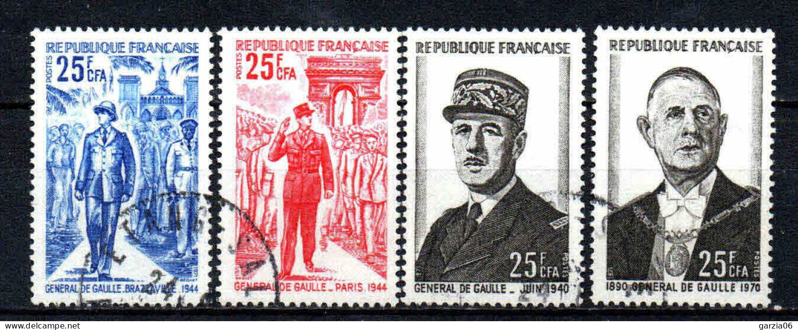 Réunion  - 1971 - De Gaulle  - N° 400 à 403  - Oblit - Used - Usati