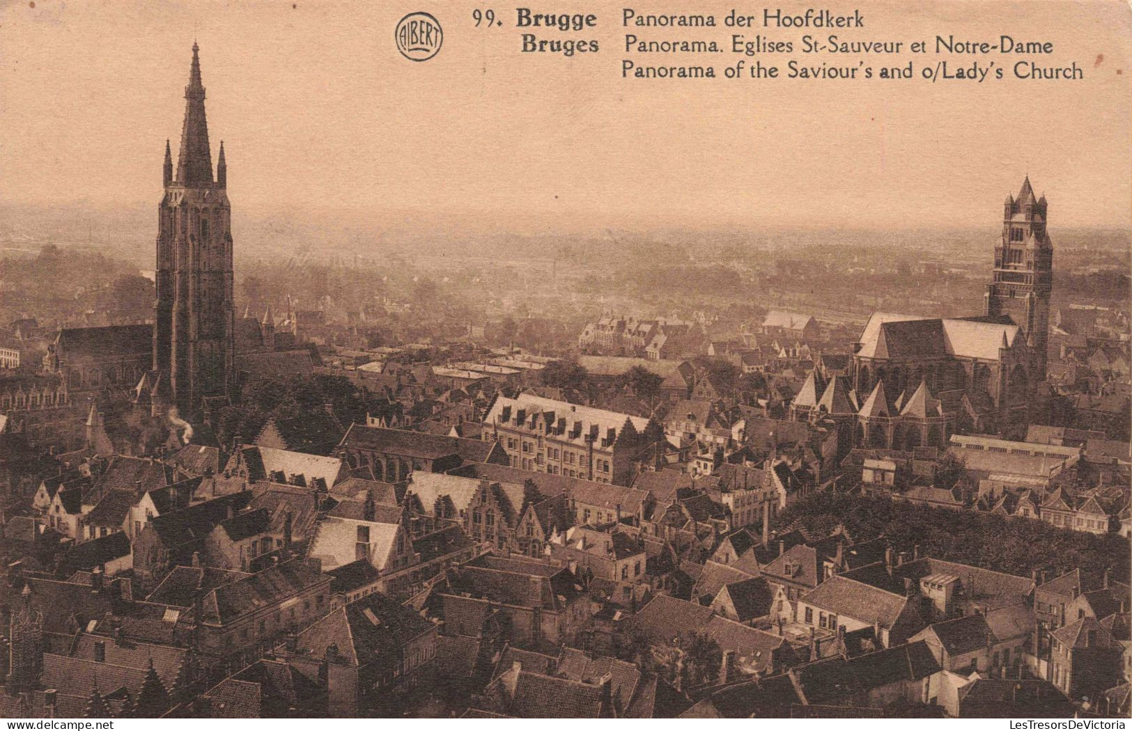 BELGIQUE - Bruges - Eglises Saint-Sauveur Et Notre-Dame - Carte Postale Ancienne - Brugge