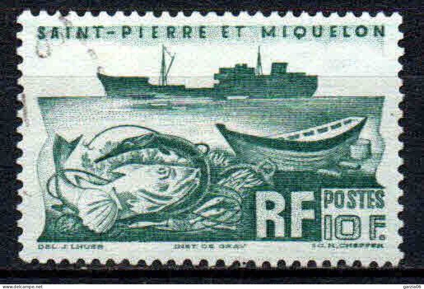 St Pierre Et Miquelon  - 1947 -  Chalutier  - N° 340  - Oblit - Used - Oblitérés