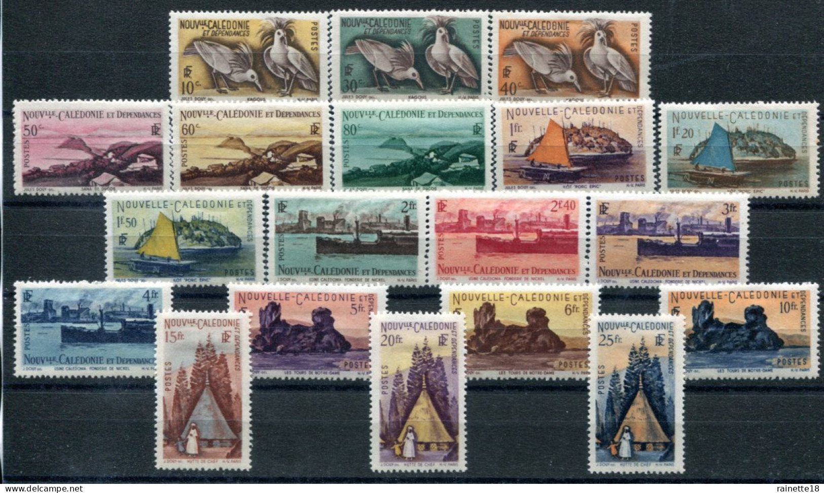 Nouvelle Calédonie         259/277 * - Unused Stamps