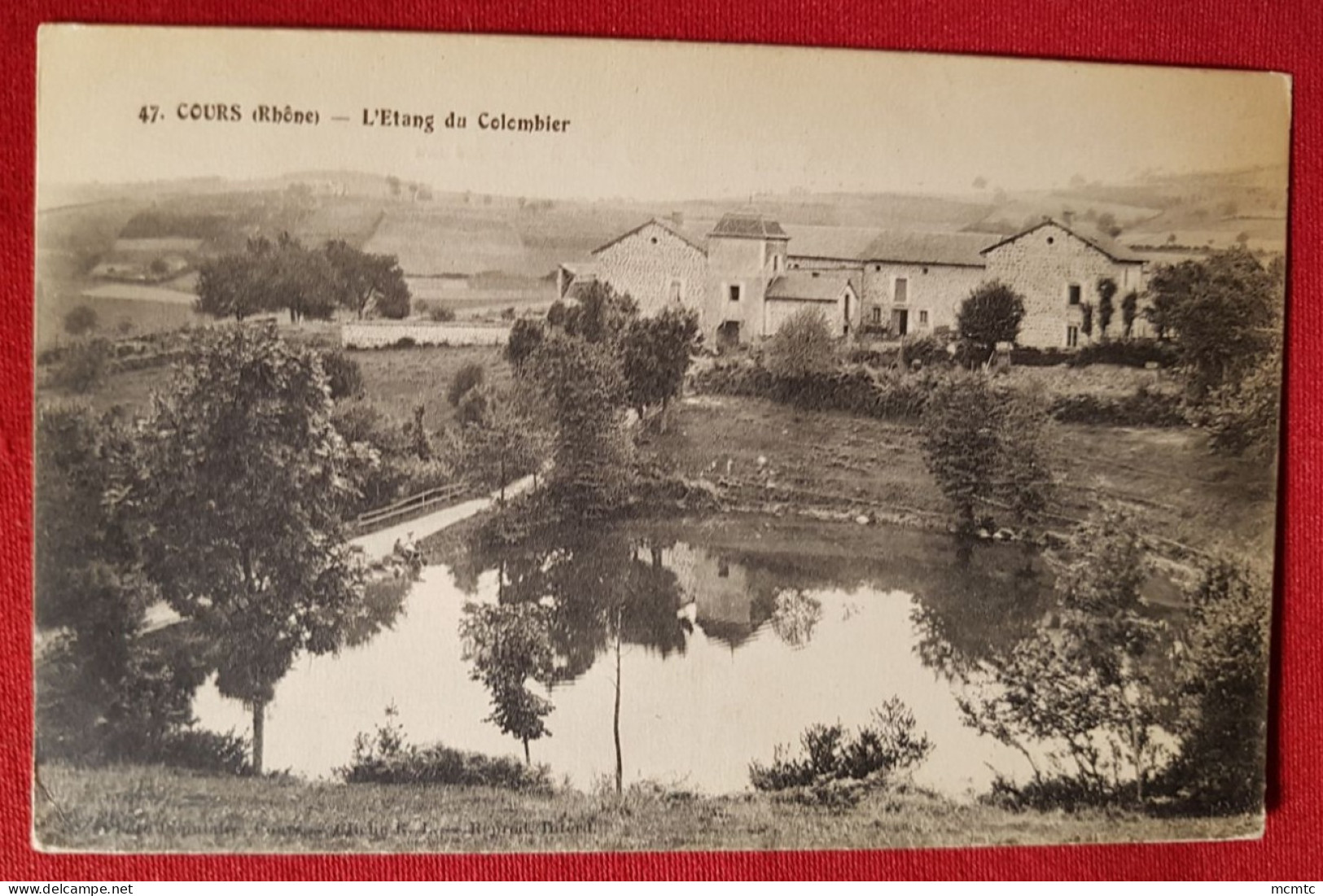 CPA   -  Cours -(Rhône) - L'Etang Du Colombier - Cours-la-Ville