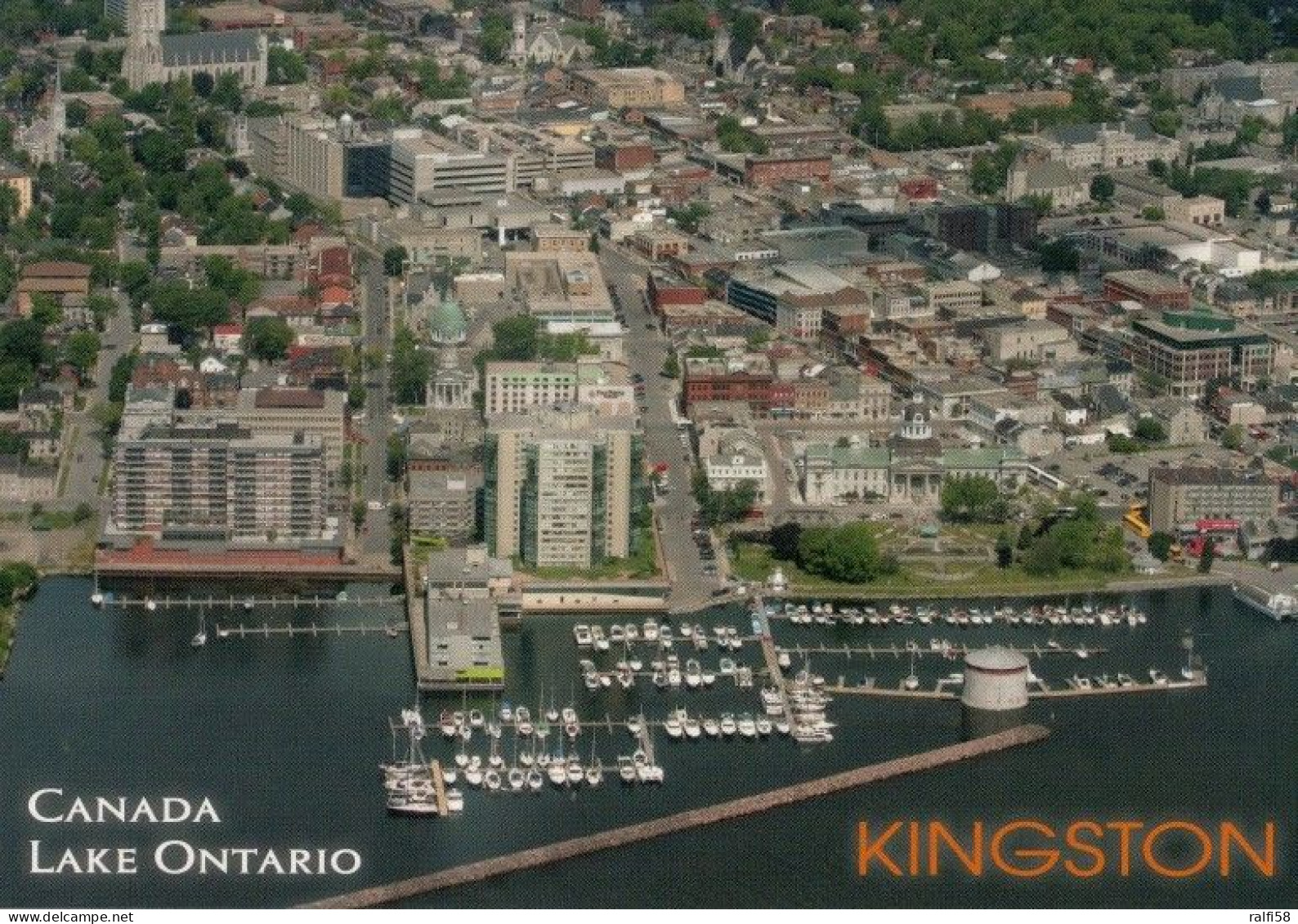 1 AK Kanada / Ontario * Blick Auf Die Stadt Kingston - Luftbildaufnahme * - Kingston