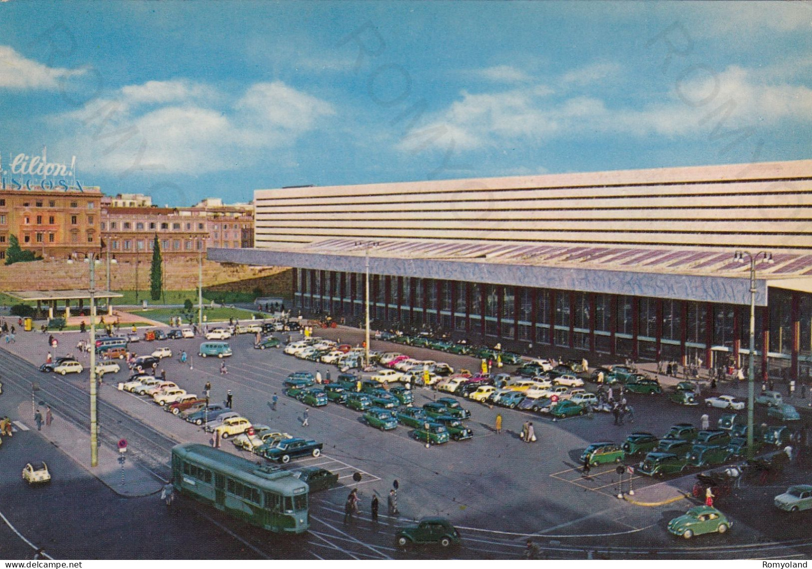 CARTOLINA  ROMA,LAZIO-STAZIONE TERMINI-STORIA,MEMORIA,CULTURA,RELIGIONE,IMPERO ROMANO,BELLA ITALIA,NON VIAGGIATA - Stazione Termini