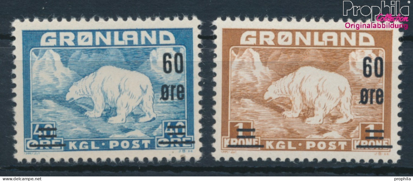 Dänemark - Grönland Postfrisch Eisbär 1956 Eisbär  (10174760 - Ungebraucht