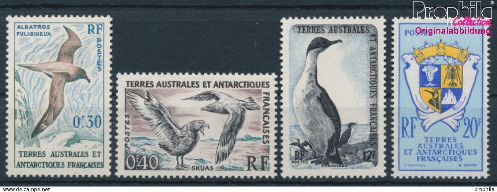Französ. Gebiete Antarktis 14-17 (kompl.Ausg.) Postfrisch 1959 Freimarken: Vögel (10174655 - Neufs