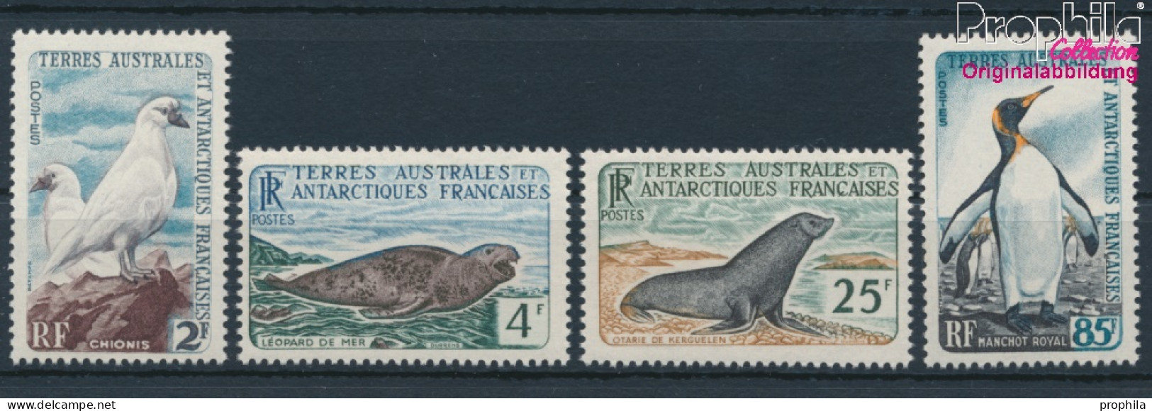 Französ. Gebiete Antarktis 19-22 (kompl.Ausg.) Postfrisch 1960 Tiere Der Antarktis (10174653 - Neufs