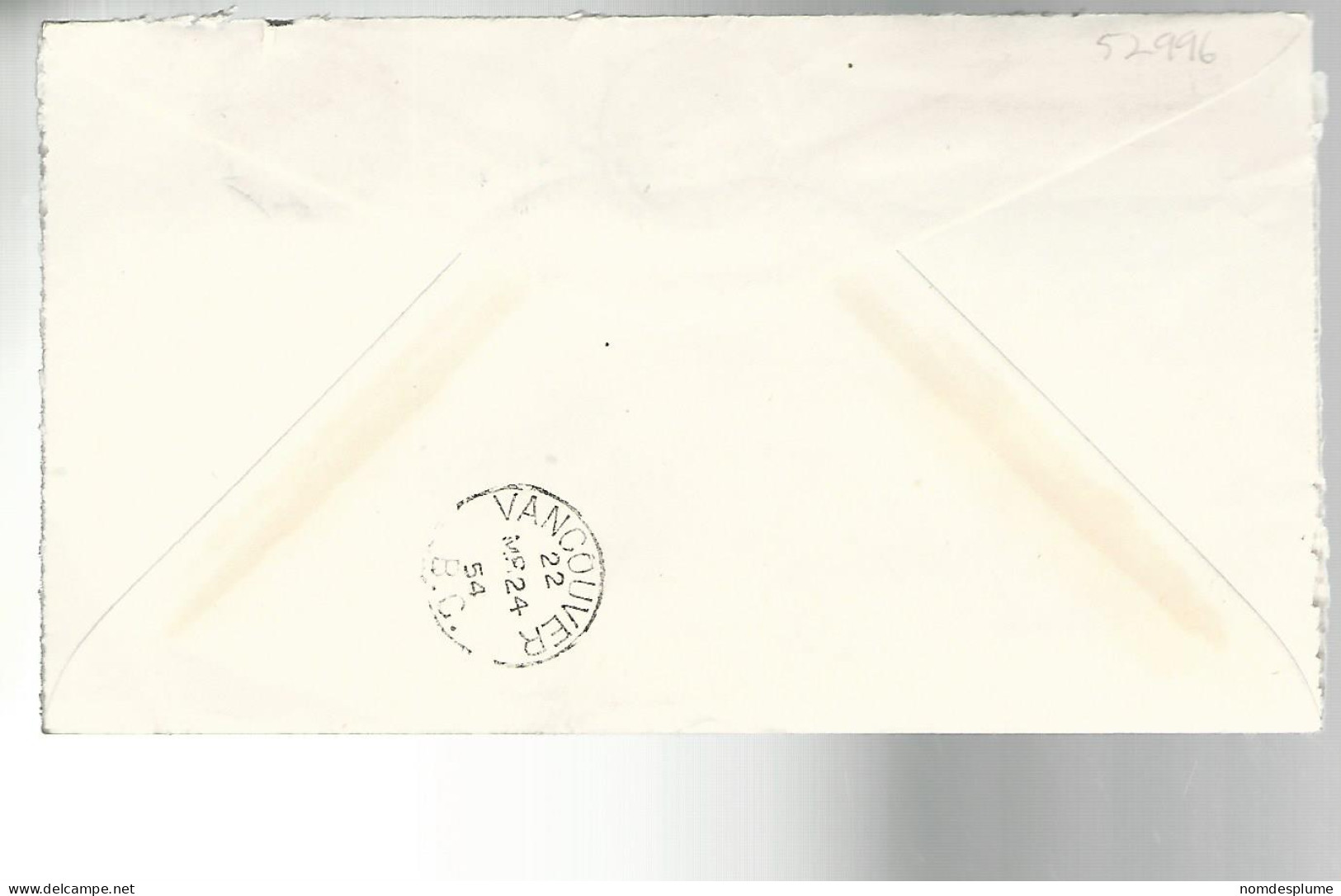 52996 ) Canada Special Delivery Lytton Vancouver Postmarks 1954 - Espressi