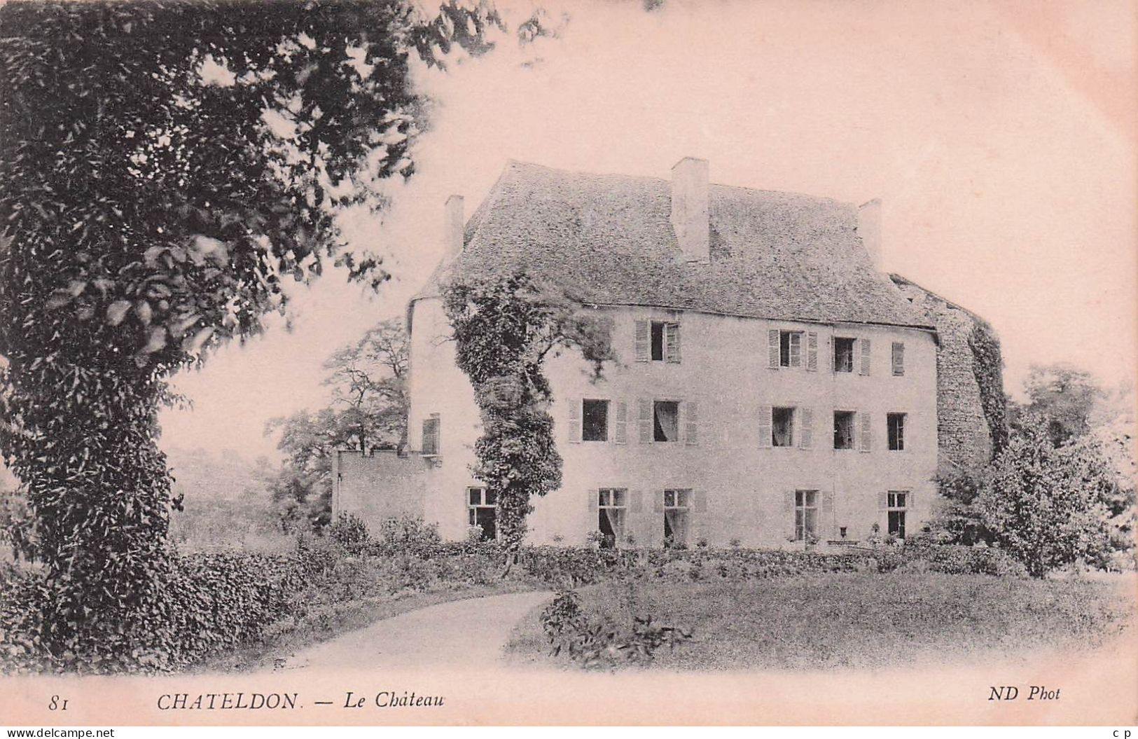 Chateldon - Le Chateau  - CPA °J - Chateldon