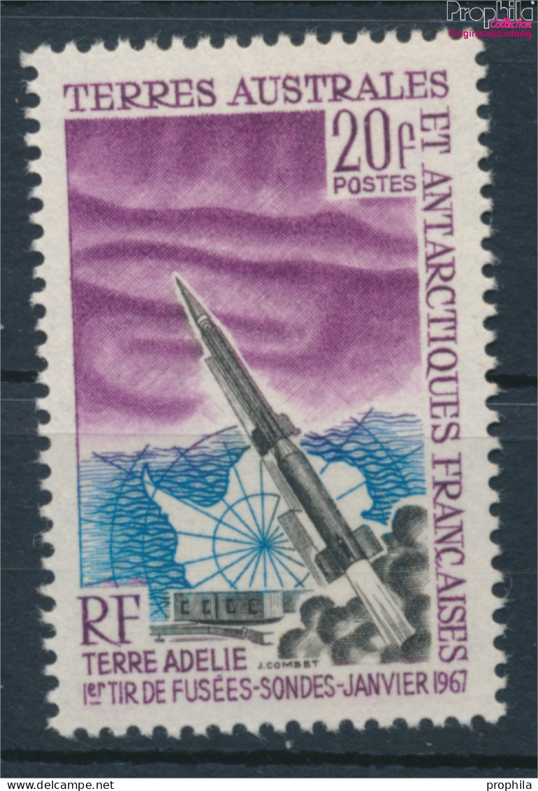 Französ. Gebiete Antarktis 38 (kompl.Ausg.) Postfrisch 1967 Raketenstart Antarktis (10174641 - Neufs