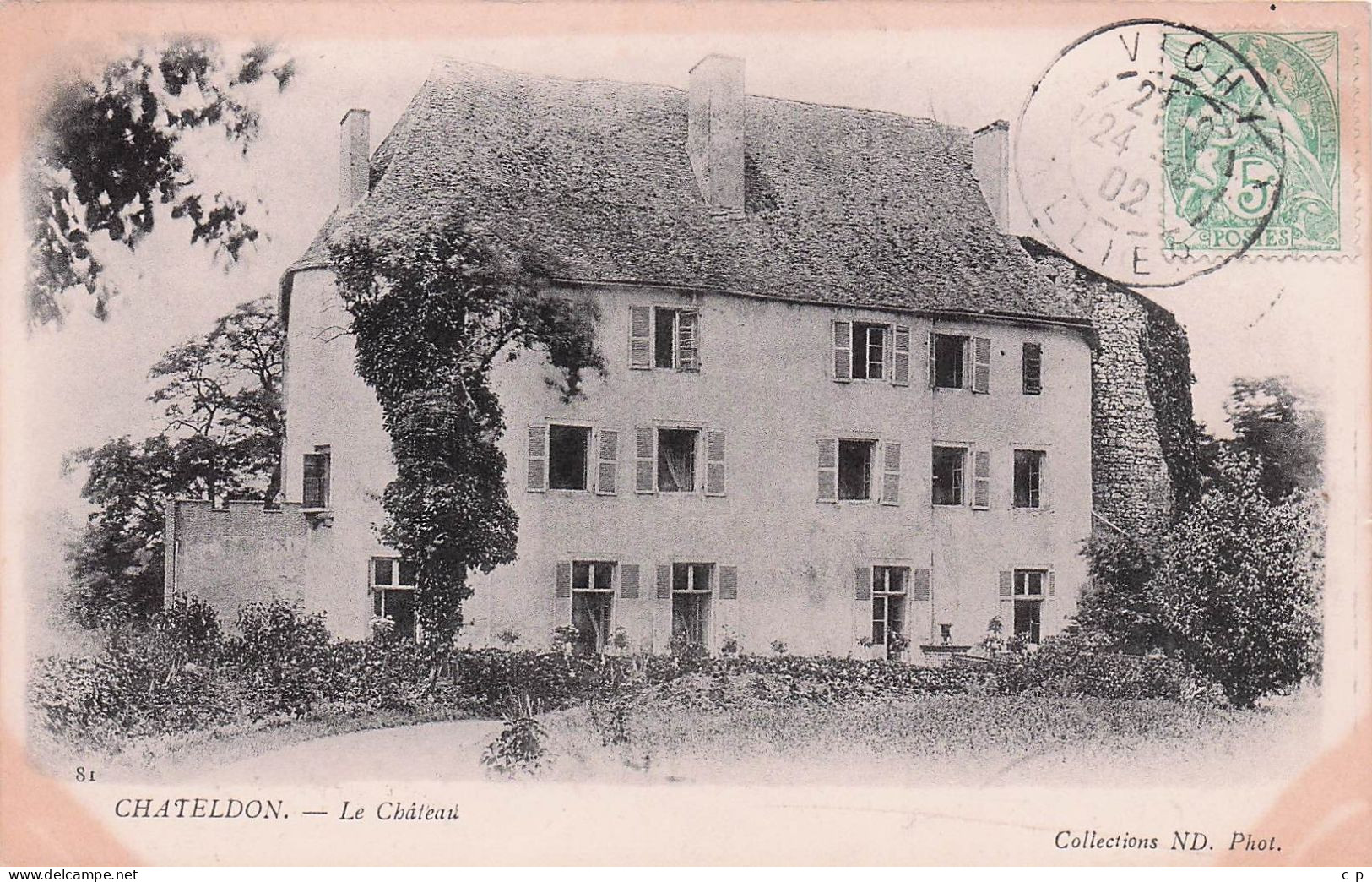 Chateldon - Le Chateau  - CPA °J - Chateldon