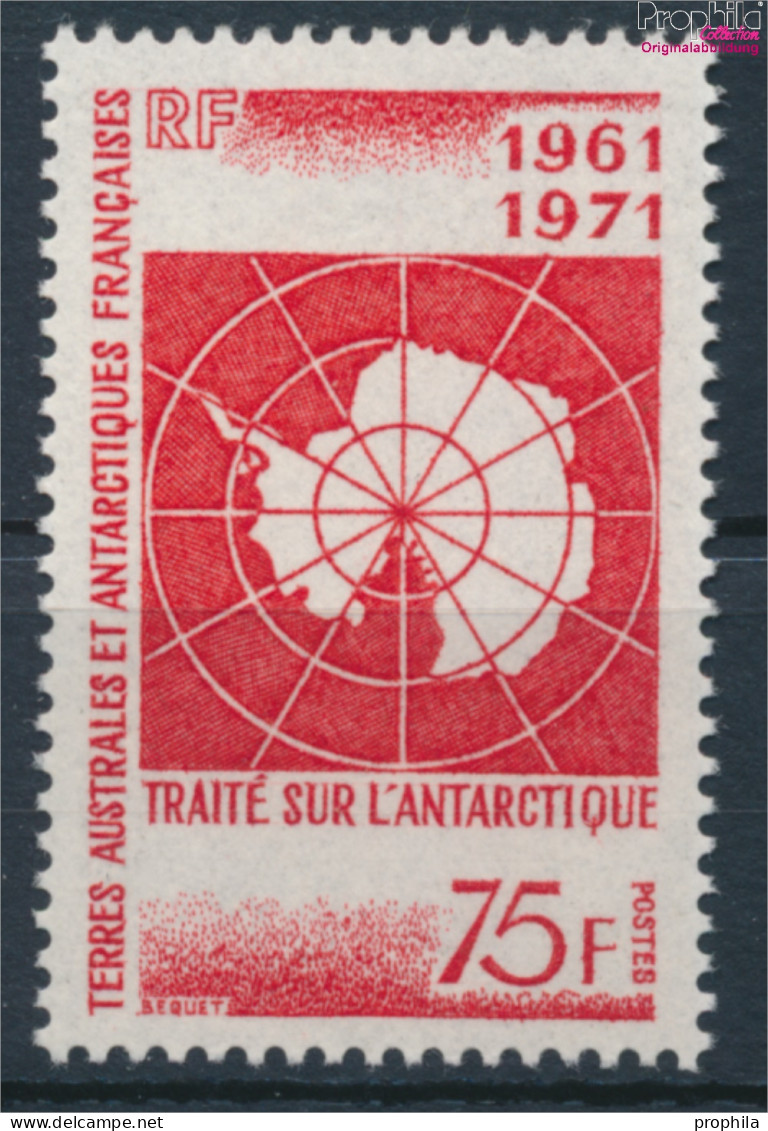 Französ. Gebiete Antarktis 67 (kompl.Ausg.) Postfrisch 1971 Antarktisvertrag (10174625 - Neufs