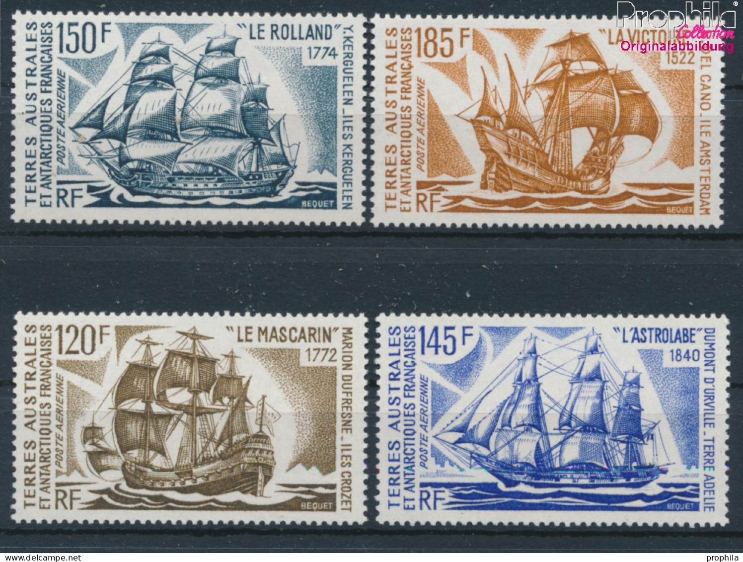 Französ. Gebiete Antarktis 85-88 (kompl.Ausg.) Postfrisch 1973 Segelschiffe (10174618 - Neufs