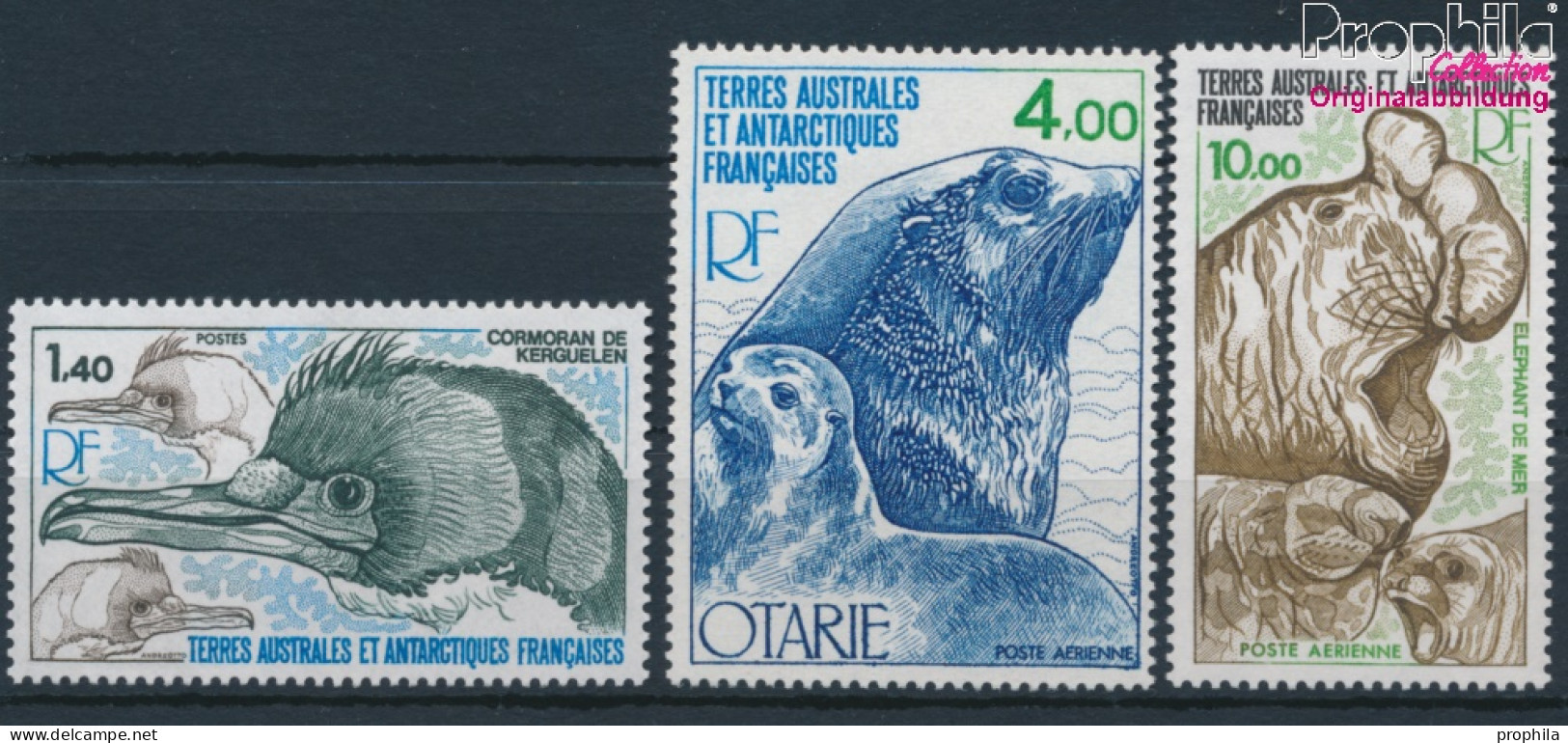 Französ. Gebiete Antarktis 130-132 (kompl.Ausg.) Postfrisch 1979 Tiere Der Antarktis (10174612 - Neufs