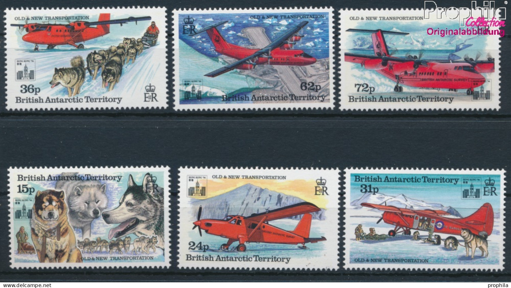 Britische Gebiete Antarktis 215-220 (kompl.Ausg.) Postfrisch 1994 Briefmarkenausstellung (10174664 - Ongebruikt