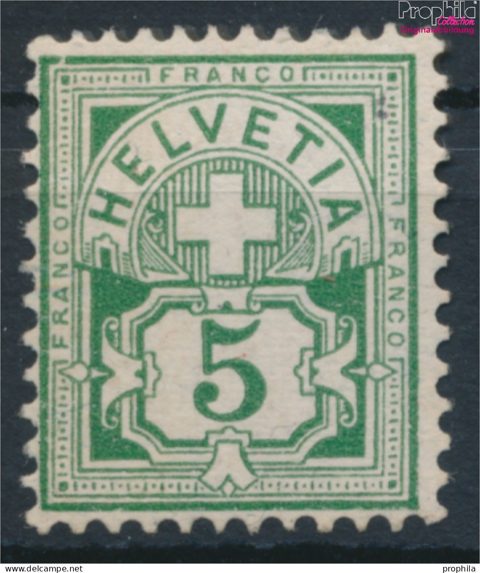 Schweiz 84 Postfrisch 1906 Ziffermuster (10194149 - Unused Stamps