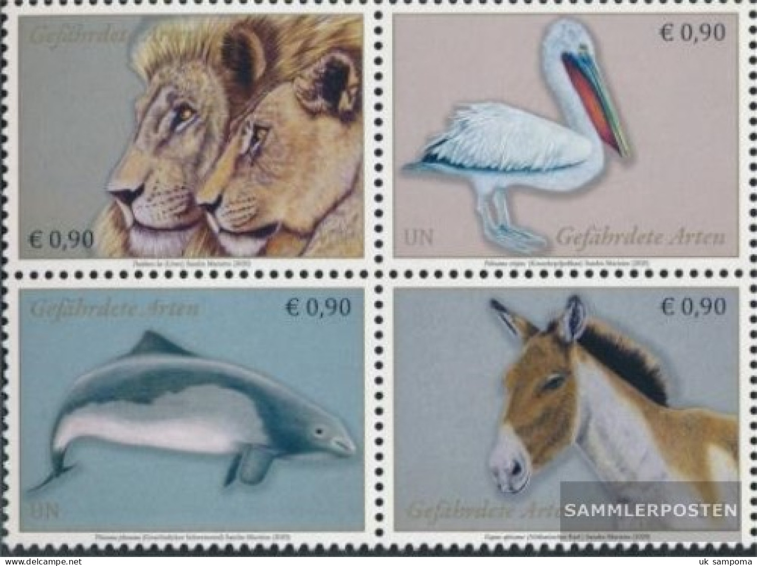 UN - Vienna 1078-1081 Block Of Four (complete Issue) Unmounted Mint / Never Hinged 2020 Affected Species - Unused Stamps