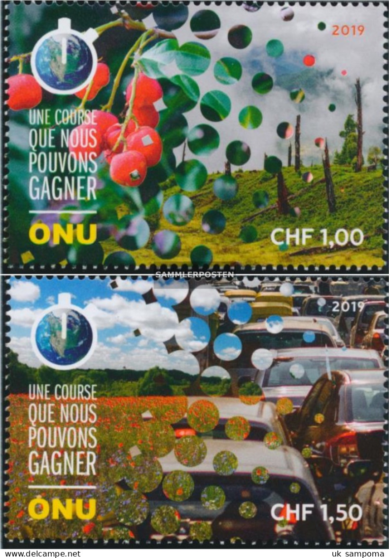 UN - Geneva 1085-1086 (complete Issue) Unmounted Mint / Never Hinged 2019 UN Klimagipfel - Nuovi